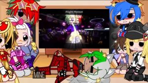 FNAF sb react to glammike//Flash warning?//glamike au