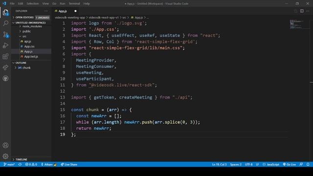 React Video Chat App with Video SDK (5/7) | React JS Tutorial for Beginners смотреть онлайн