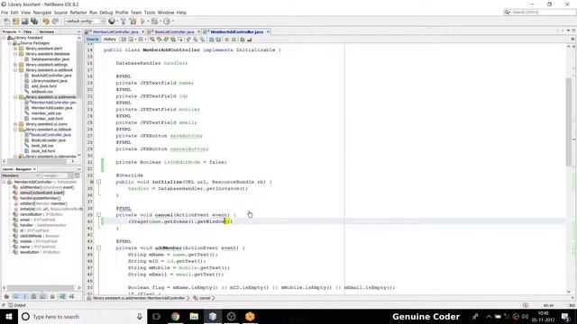 JavaFX Library Software #29 : Editing Member Data - UI and Server side programming смотреть онлайн