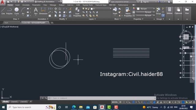 AutoCAD Tutorial: FUNDAMENTAL MODIFICATION COMMAND Require To DRAW FLOOR PLAN IN AutoCAD part 2 смотреть онлайн
