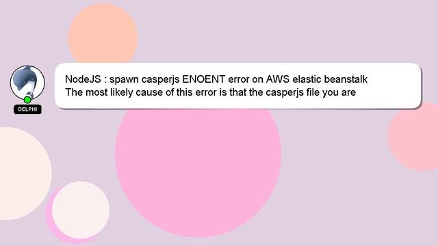 NodeJS : spawn casperjs ENOENT error on AWS elastic beanstalk смотреть онлайн