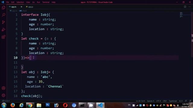 Typescript object type in Tamil part-1 смотреть онлайн
