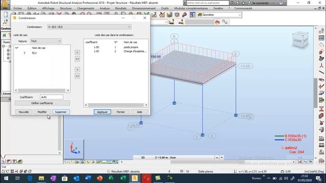 Etude d'un panneau de dalle en béton armé (dalle pleine) avec ROBOT STRUCTURAL ANALYSIS смотреть онлайн