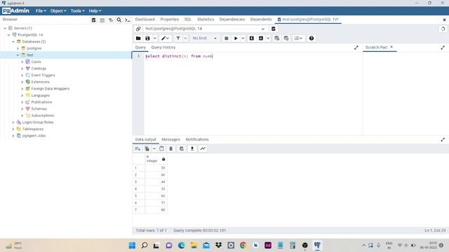 Postgresql Class - 5 | Topic - Distinct in postgresql смотреть онлайн
