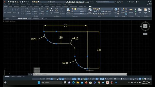 AutoCAD Tutorial (Practice-1) | @CADcoin смотреть онлайн