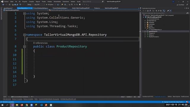 Taller Virtual: NET 5 con MongoDB смотреть онлайн