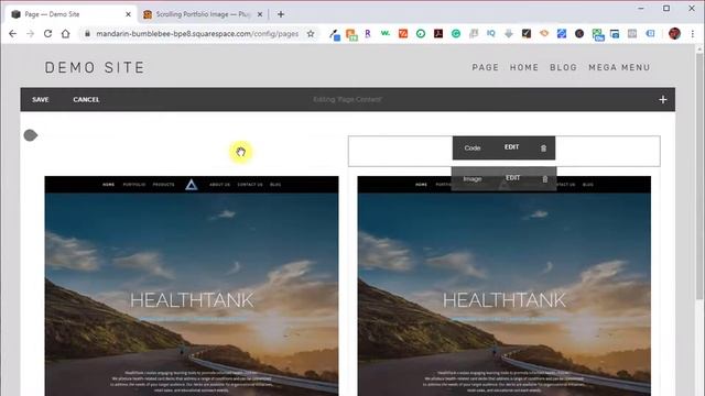 Scrolling Portfolio Images - Plugins For Squarespace - Demo смотреть онлайн