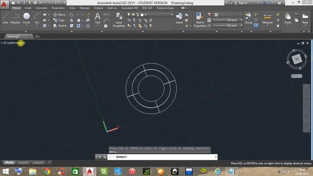 Autocad 2015:3D drawing of SWIM RING TUBE | AutoCAD 3D practice drawing смотреть онлайн