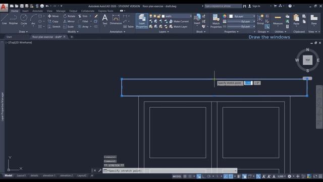 Autocad - Elevation using a Floor Plan (Complete exercise step by step) смотреть онлайн