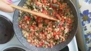 Мексиканская смесь с куриным фаршем и цветной капустой