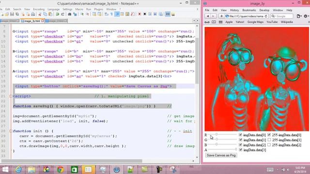 HTML5: Exploring RGBa Color with Image Manipulation (2) смотреть онлайн