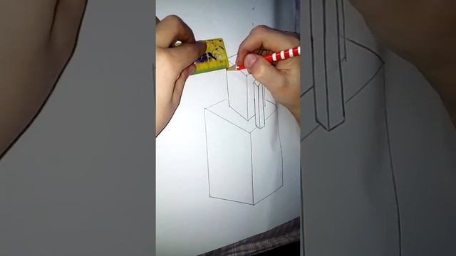 Как нарисовать 3D снеговика из Майнкрафта? Снежный голем ( Майнкрафт)! смотреть онлайн