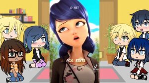 реакция персонажей леди баг на Тик Ток 1/?