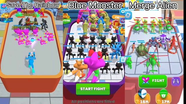 Merge Master Blue Monster Vs Merge Master Save The Rainbow Vs Merge Master Alien Android Gameplay смотреть онлайн