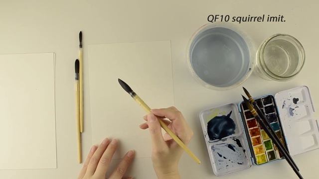 Обзор преимуществ кистей для акварели Roubloff QD15, QF10, QA10 смотреть онлайн