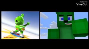 Gummy Bear Song COMPILATION (Original VS Minecraft)