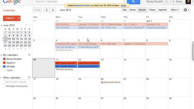 Calendar Creating an Event смотреть онлайн