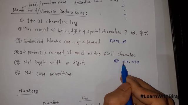Syntax, Variable Declare, Numbers and Data Types смотреть онлайн