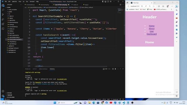 #Search short | Filter using Hooks & Router in React JS смотреть онлайн