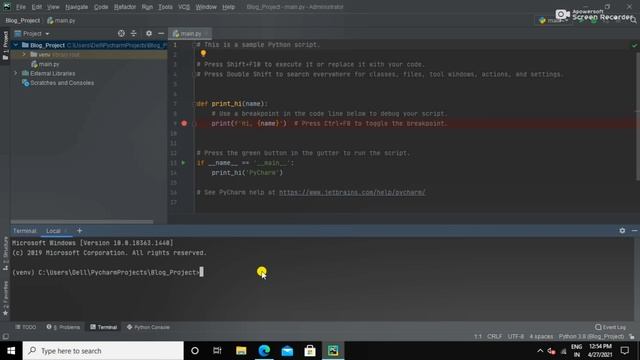 How to Setup Django in Pycharm | How to Install Django on Window 10 | Blog Website Using Django | ? смотреть онлайн