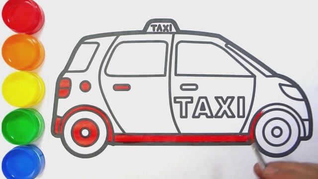 Cara Menggambar dan Mewarnai Taxi смотреть онлайн