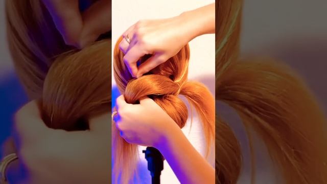 Красивый пучок за 5 минут на каждый день #прическа #прически #diy #красивыйпучок #пучок смотреть онлайн