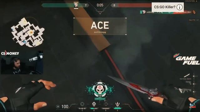 Valorant - Aces by CS:GO pros players ( S1mple-nOthing-scream-shox-tenZ) смотреть онлайн