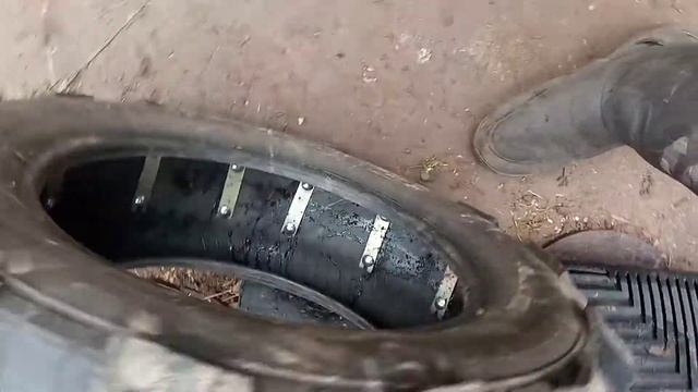 самодельные колёса из обычных покрышек смотреть онлайн