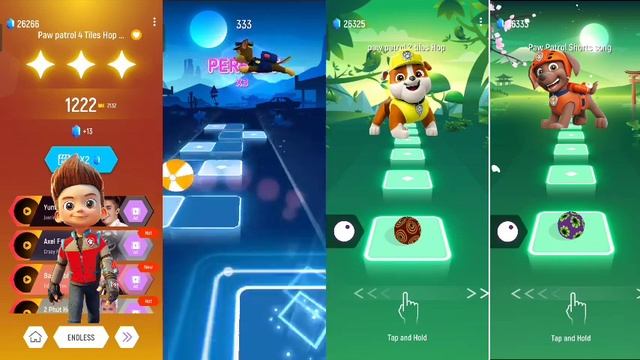 Paw Patrol Game - Rider - Chase - Rubble - Zuma - Tiles Hop EDM Rush - Tiles Hop Game смотреть онлайн