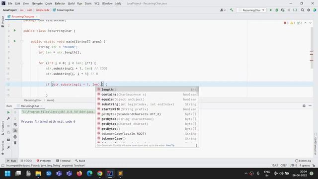 First Recurring Char in a String | Java Coding Interview Question смотреть онлайн