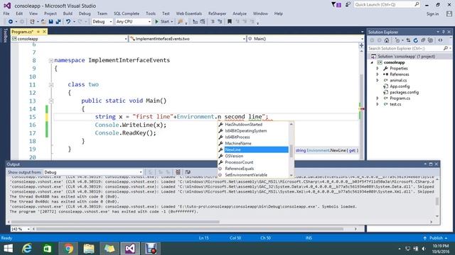How to insert newline in string c# смотреть онлайн