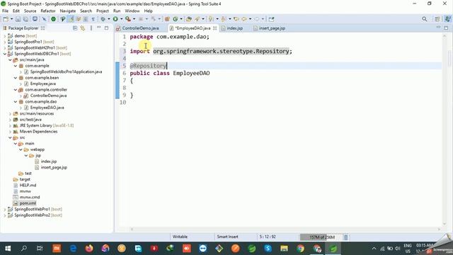 Spring Boot with JDBC (Insert) Record [Hindi] #13 смотреть онлайн