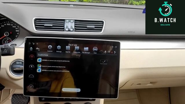 Carbar 12.8"Tesla Style Double Two 2 Din Universal Head Unit Android Car Radio DVD GPS Navigation.. смотреть онлайн