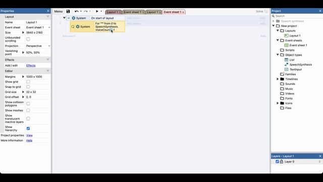 Speech Syntesis (Синтез речи) | Урок №105 | Курс по Construct 3 | Разработка игр смотреть онлайн