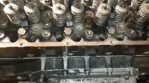 Ниссан Дизель-Ремонт головки дв fe6 (24 клапана) 4 часть