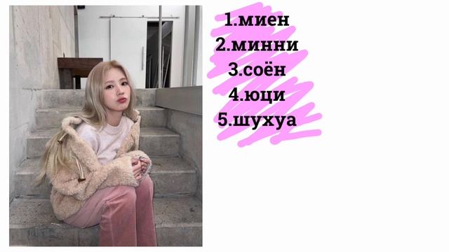 как различать участниц группы G(idle)