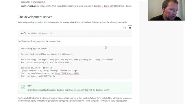Python Basics Tutorial Run Django Development Server смотреть онлайн