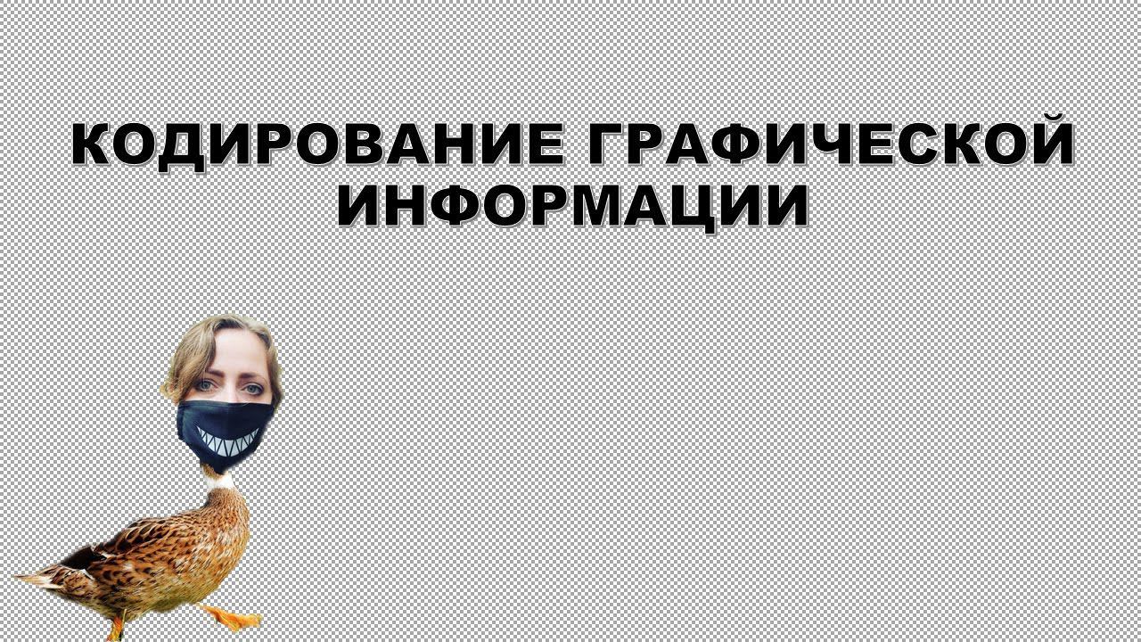 Кодирование графической информации смотреть онлайн