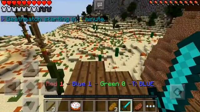 Затащил как бро)))) Играем в Голодные игры на сервере в Minecraft PE смотреть онлайн