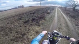 Питбайк BRZ пробую стантить