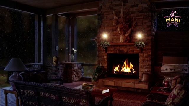 Wonderful Moment of Relaxation with Fireplace in 4K HD Burning Fireplace with Piano Music смотреть онлайн