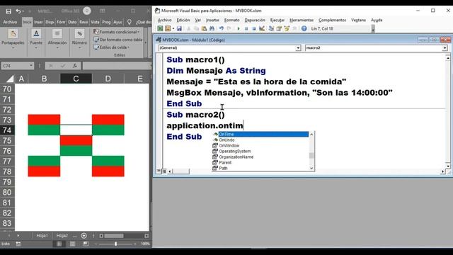 Como progar la hora en la que se realizara una accion en excel VBA смотреть онлайн