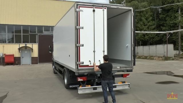 Scania P 250 фургон- рефрижератор с холодильником Carrier смотреть онлайн