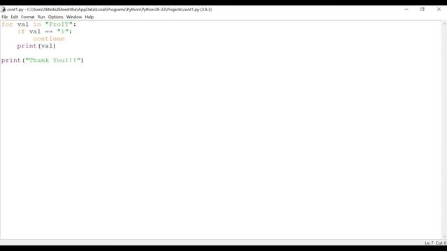Python Beginners | Control Flow | Continue Loop | 369 ProIT смотреть онлайн