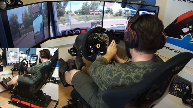 ETS 2 за рулем дальнобойщик со стажем +100500 часов наката и практики, на подвижной платформе 4dof