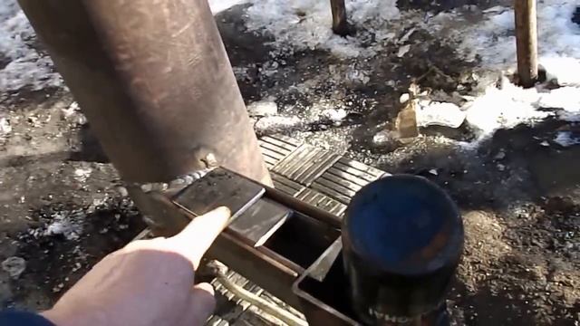 печь-горелка на отработке. Без заморочек и сложностей. смотреть онлайн