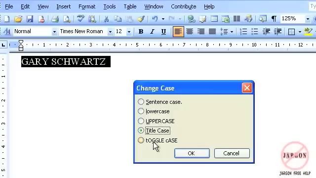 Word 2003: Changing Case of Text смотреть онлайн