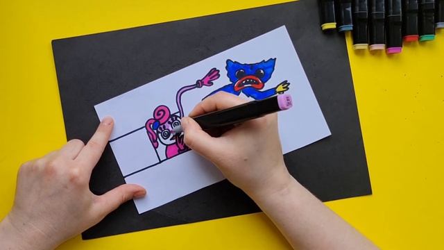 МАМА ДЛИННЫЕ НОГИ ХАГИ ВАГИ #какнарисоватьхагиваги #huggywuggy #рисование