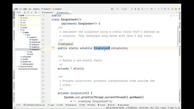 Implementing the Singleton Pattern in Java Multi-threaded Programs - Case Study ex28 (Part 2) смотреть онлайн