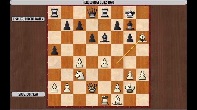 Ivkov, Borislav -- Fischer, Robert James, Herceg Novi blitz 1970, 0-1 смотреть онлайн